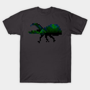 Rhinoceros Beetle Pixel T-Shirt